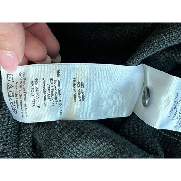 Eddie Bauer waffle cotton blend long sleeve‎ shirt SZ: S - Picture 8 of 9